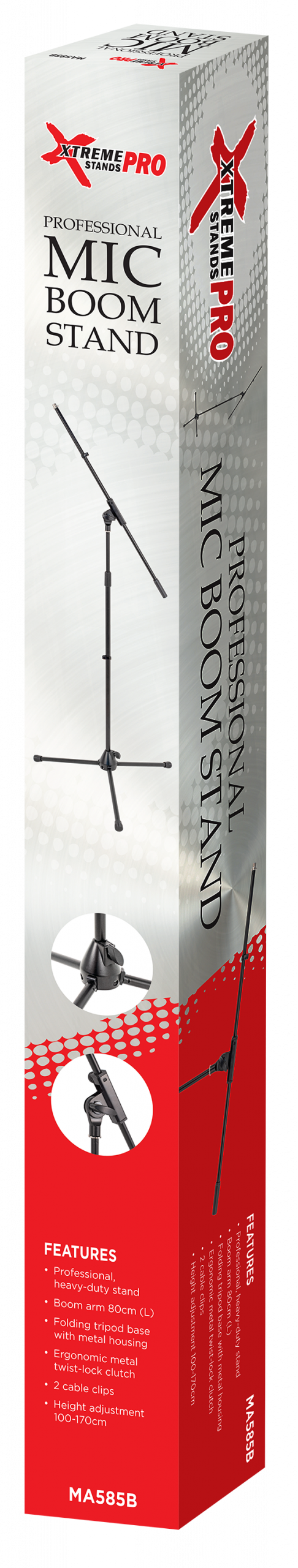 XTREME PRO | MA585B | Professional Microphone Boom Stand. Pro Series XTREME PRO | MA585B | Professional Microphone Boom Stand. Pro Series